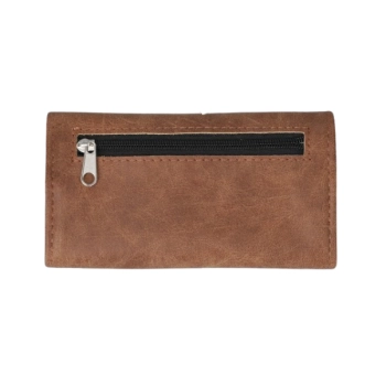 Etui na Tytoń w Jednolitym Kolorze bez Wzorów Portfel Brązowe
