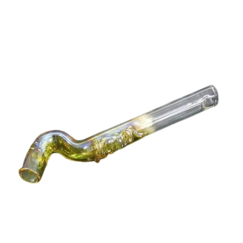 Wygięta Cygarniczka Szklana Fifka Lufka z Wężykiem 11,5 cm Chillout Smoke