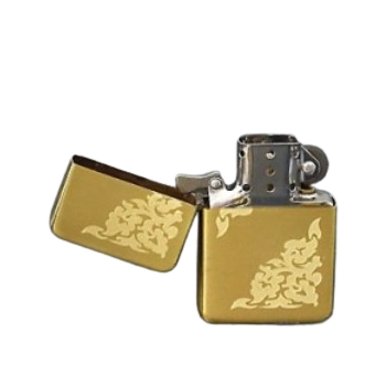 Elegancka Złota Zapalniczka Benzynowa z Grawerem Gentelo