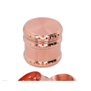 Crusher Grinder Młynek do Tytoniu Suszu Ziół CBD 4-częściowy Rose Gold