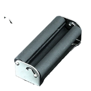 Czarna Metalowa Zwijarka do Papierosów Kieszonkowa 78 mm