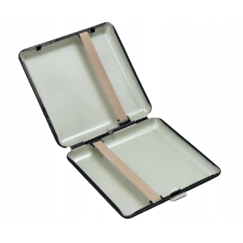 Papierośnica z Gotowym Grawerem Głowy Orła Czarna Gentelo