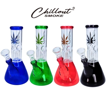 Bongo Szklane Fajka Wodna Perkolator Lodowa Komora Chillout Smoke 20 cm