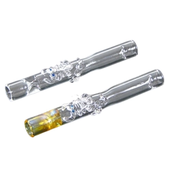 Cygarniczka Szklana Mała Lufka Fifka 9 cm Skorpion Chillout Smoke