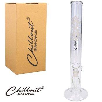 Bongo Szklane Chillout Smoke Wysokość 36 cm Fajka Wodna Tribal 14,5 mm