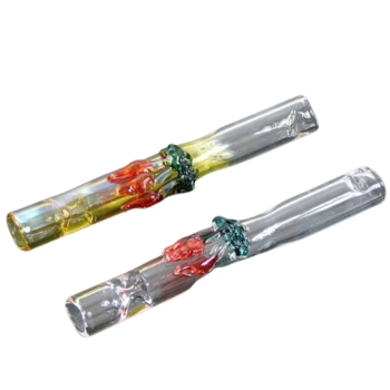 Cygarniczka Szklana Mała Lufka Fifka 9 cm Grzybki Chillout Smoke