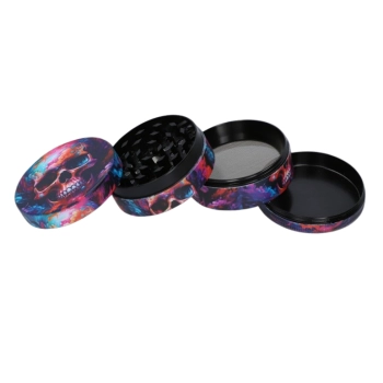 Crusher Grinder Młynek do Tytoniu Suszu Ziół z Czachą w Stylu Galaktycznym