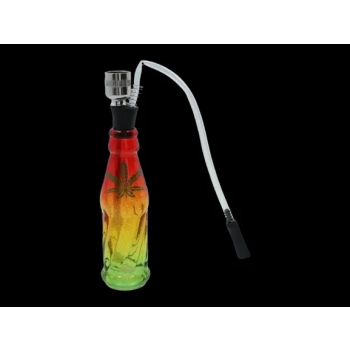 Fajka Wodna w Kształcie Butelki Kompaktowa Kolorowa do Palenia Suszu