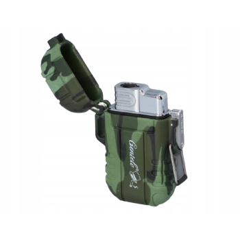 Zapalniczka Gazowa w stylu Survivalowym typu Jet w Kolorze Moro Wojskowym