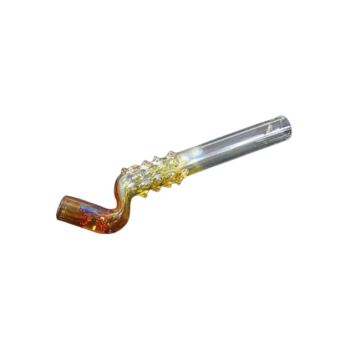 Wygięta Cygarniczka Szklana Fifka Lufka z Wężykiem 11,5 cm Chillout Smoke