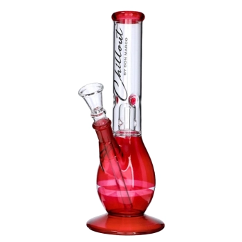 Eleganckie Czerwone Bongo Szklane Bonio 30 cm Fajka Wodna