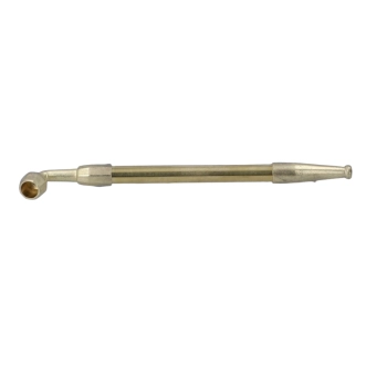 Długa Fajka Mosiężna Wydłużona Lufka do Tytoniu Ziół 15,5 cm