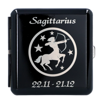 Elegancka Papierośnica z Grawerem Zodiaku Strzelec Gentelo