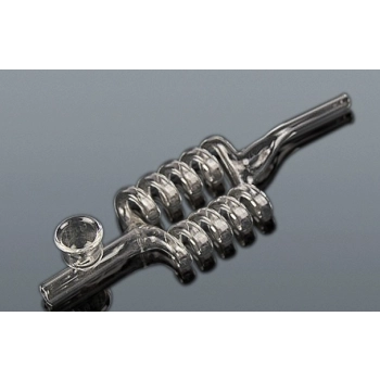 Podwójna Spirala Szklana Fajka 17 cm - Cygarniczka Fifka Lufka