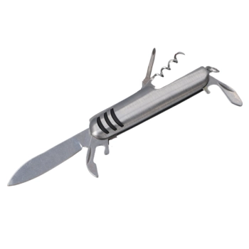 Multitool 5w1: Korkociąg, Nóż, Otwieracze, Śrubokręt Krzyżowy