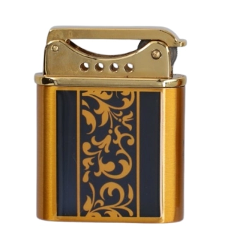 Zapalniczka Krzesiwowa w Opakowaniu na Prezent Czarno-Złoty Ornament