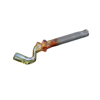 Wygięta Cygarniczka Szklana Lufka z Dużymi Kropkami 11,5 cm Chillout Smoke