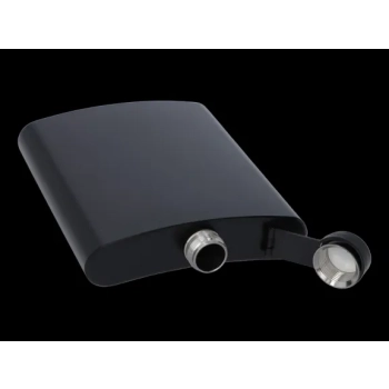 Piersiówka Czarna Stal Nierdzewna ok. 540 ml 18 OZ Jednolity Kolor Gentelo