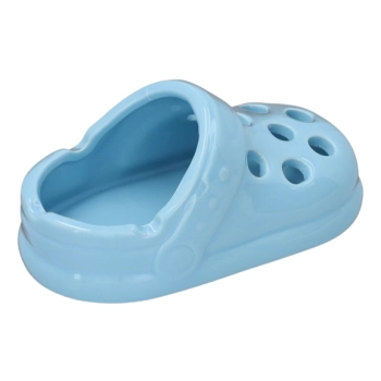 Niebieska Popielniczka Ceramiczna w Kształcie Klapka Buta typu Crocs