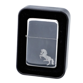 Zapalniczka Benzynowa z Gotowym Grawerem Mustanga Gentelo na Prezent