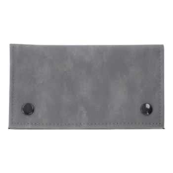 Etui na Tytoń w Jednolitym Kolorze bez Wzorów Portfel jasny Szary