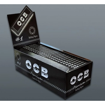 Bibułki OCB Premium Cienkie do Zawijania Tytoniu - 50 sztuk, 69x36 mm