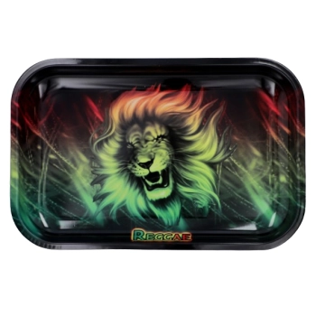 Taca Metalowa do Suszenia Tytoniu i Ziół Lew REGGAE 27x16 cm