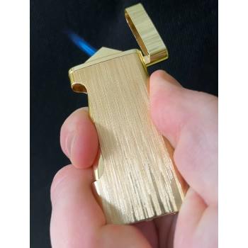 Złota Zapalniczka Gazowa Żarowa Mocnym i Regulowanym Płomieniem Gentelo