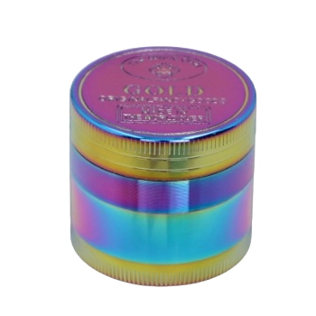 Tęczowy Grinder Młynek do Tytoniu Crusher Metalowy Chillout Smoke