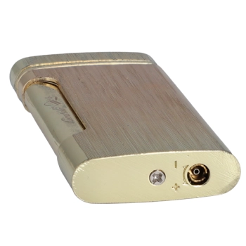 Złota Zapalniczka Gazowa Żarowa Mocnym i Regulowanym Płomieniem Gentelo