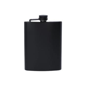 Czarna Elegancka Piersiówka Stal Nierdzewna 8 OZ ok. 240 ml