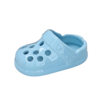 Niebieska Popielniczka Ceramiczna w Kształcie Klapka Buta typu Crocs