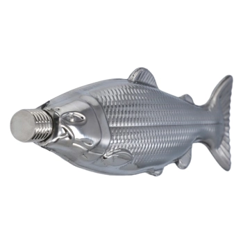 Piersiówka w Kształcie Rybki Stal Nierdzewna 4 OZ ok. 120 ml dla Wędkarza