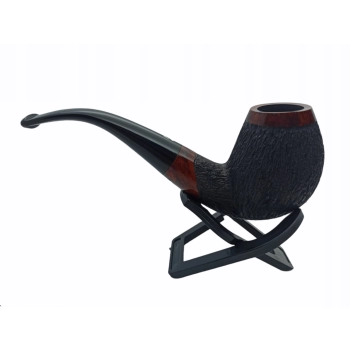 Fajka z Wrzośca Drewniana Worobiec Ręcznie Rzeźbiona Ryflowana