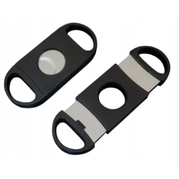 Elegancki Obcinacz do Cygar z Metalu i Plastiku Atomic 90x40 mm