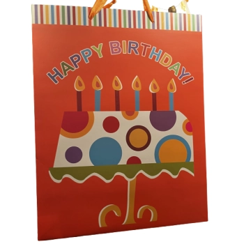 Torba Prezentowa Urodzinowa Happy Birthday - Ozdobna Torebka 34x26,5 cm