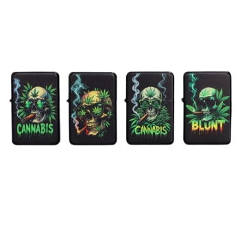 Zestaw Prezentowy Czacha Papierośnica + Zapalniczka + Kamienie i Knot