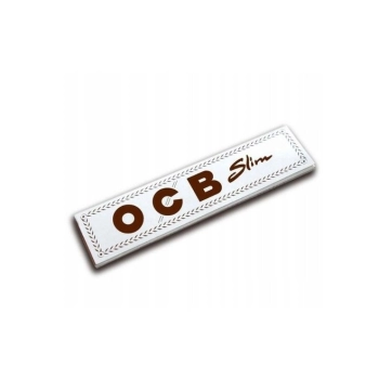 Białe Bletki Bibułki OCB Slims 50 szt 110 mm – Cienkie Wolno Palące