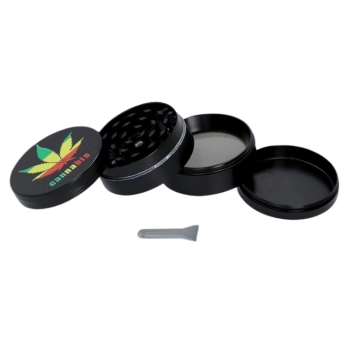 Crusher Grinder Młynek do Tytoniu Suszu Ziół CBD 4-częściowy Średnica 5 cm