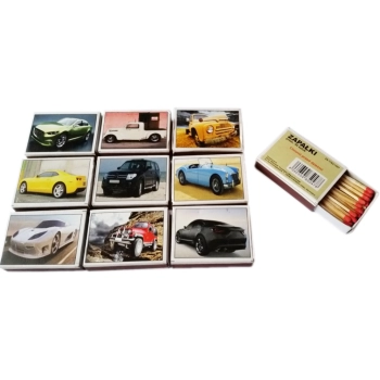 Zapałki z Czerwoną Końcówką 100 Paczek w Zgrzewce i 40 Zapałek w Opakowaniu