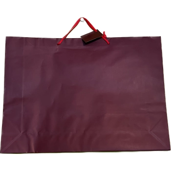 Elegancka Bordowa  Burakowy Torebka Prezentowa Adar 44x33x10 cm