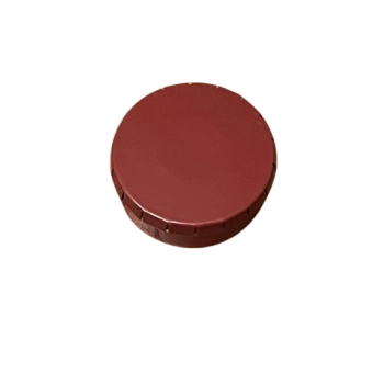 Bordowa Kieszonkowa Popielniczka Mała Mobilna Okrągła Metalowa Atomic