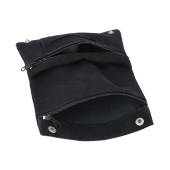 Etui na Tytoń w Jednolitym Kolorze bez Wzorów Portfel Czarny