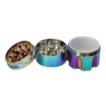 Tęczowy Grinder Młynek do Suszu w Kształcie Magazynku Rewolwera z Amunicją