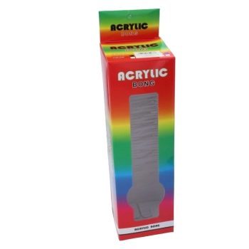 Czarne Akrylowe Bongo Wodne Duże bez Wzorów - 31 cm