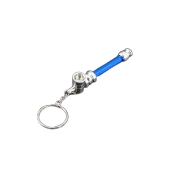 Fajka Metalowa Składana w Formie Breloka Mini do Kluczy Niebieska