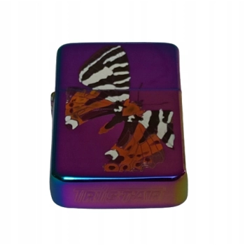 Zapalniczka Benzynowa Tristar z Motylem - Tęczowy Design