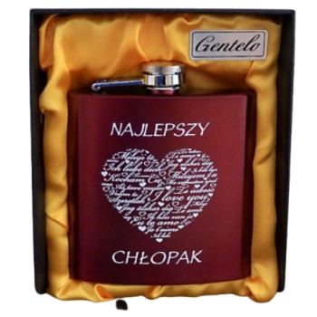Elegancka Piersiówka ze Stali Nierdzewnej dla Mężczyzn 180 ml