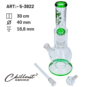 Bongo z Dyfuzorem typu Wierzba z Komorą Lodową 30 cm Chillout Smoke