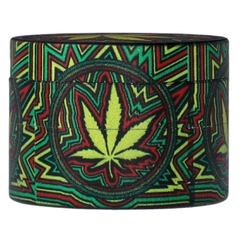 Młynek do Tytoniu Suszu Ziół CBD „Psycho Rasta Leaf” – psychodeliczny liść